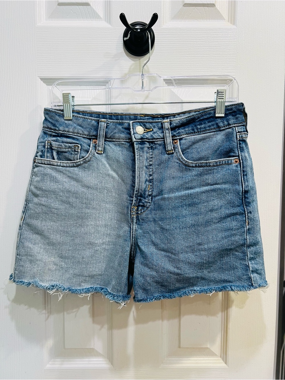Old Navy Two-Tone Blue Cutoff Denim Shorts